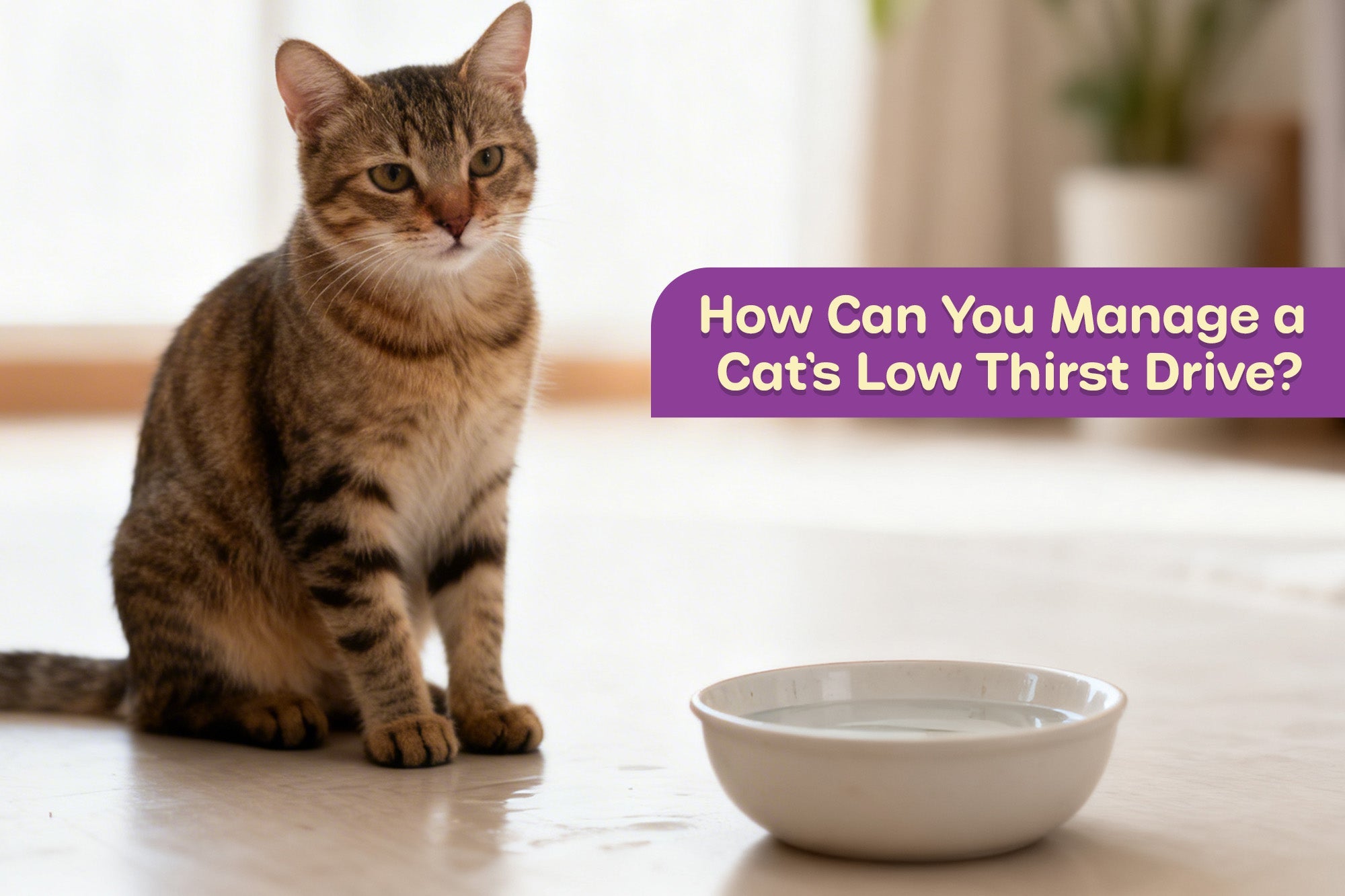 How Can You Manage a Cat’s Low Thirst Drive?