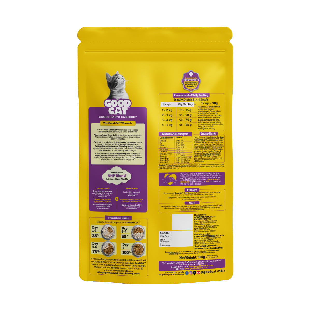 Nutritionally Formulated Cat Food For Adult & Kitten